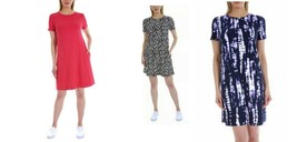 Ellen Tracy Ladies&#39; Pima Cotton Dress with Side Seam Pockets - £12.67 GBP