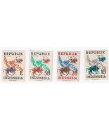 Stamps Indonesia 1949 Map &amp; UPU Emblem Scott #62-65 MNH IMPERFORATE - £1.58 GBP