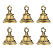 Indian Brass Bells Jingle Bells for Home Door Décor, Crafts, Chimes, Chr... - £38.65 GBP