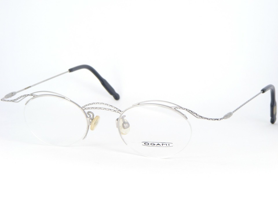 Ogami Yakumi 05 Silver/Black Eyeglasses Metal Frames 43-20-140mm Germany... - $65.91