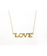 &quot;love&quot; Women&#39;s Necklace 14kt Yellow Gold 471972 - $2,227.86 MXN