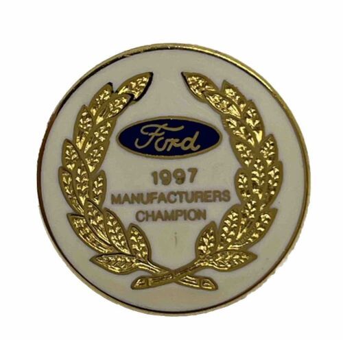 Ford Motorsport 1997 Manufacturers Champion Car Enamel Lapel Hat Pin Pinback - £6.26 GBP