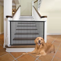 Dog Gate for Stairs Pet Gates for The House Dogs Screen Mesh Gate for Do... - £23.94 GBP