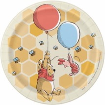 Winnie the Pooh Honeycomb Dessert Plates Birthday Party Supplies 8 Per Package - £4.75 GBP