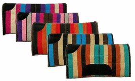 Western Pony size Horse Saddle Pad Ranch Work 24&quot; X 24&quot; w/ 1/2&quot; Wool Fel... - £17.53 GBP