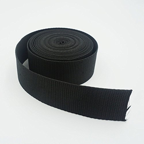 Bluemoona 10 Yards - 38MM 1 1/2" Polypropylene Webbing Belt Strap Buckle Strappi
