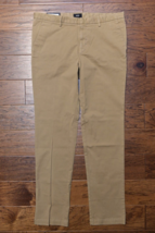 HUGO BOSS Hommes Kaito Slim Fit Coton Extensible Moyen Beige Kaki Chino Pantalon - £50.38 GBP
