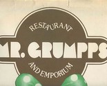 Mr. Grumps Restaurant and Emporium Menu Sunrise &amp; Deerfield Beach Florida  - £22.26 GBP