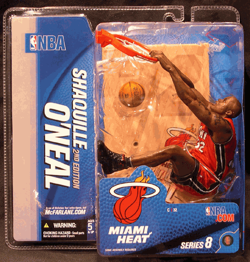 Primary image for McFarlane Toys NBA Sportspicks Series 8 - Shaqulle O Neal Miami Heat Red Jersey