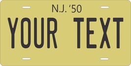 New Jersey 1950 License Plate Personalized Custom Car Bike Motorcycle Moped key - $10.99+