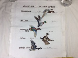 Something Special Game Bird Flight 50339 Cross Stitch 14&quot;x18&quot; Ducks Completed - $29.68