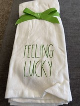 Rae Dunn Set Of St. Pat&#39;s Day Kitchen Towels &quot;Feeling Lucky  &amp; Can&#39;t Pin... - £13.40 GBP