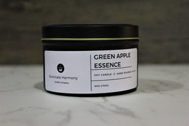 Green Apple Candle Scented Hand Poured Natural Soy Wax Essential Oils Vegan 6 oz - £6.79 GBP