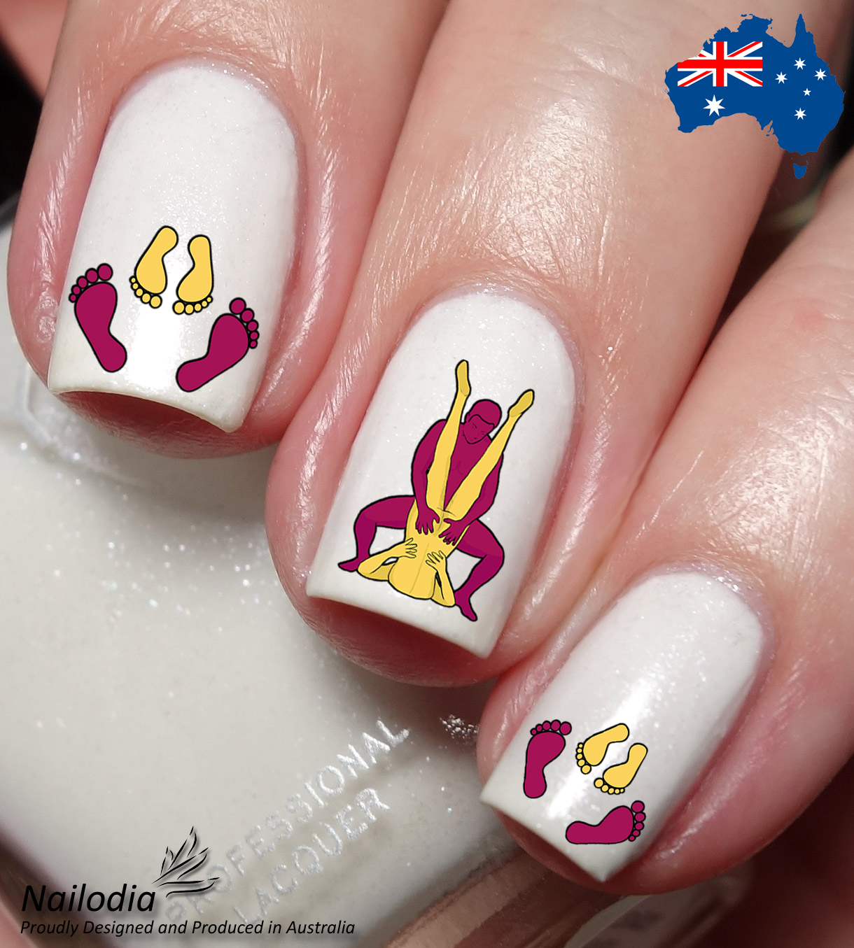 Sex Positions Nail Art Decal Sticker Water Transfer Slider - $3.99