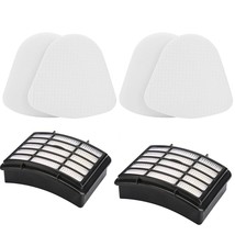 2 Hepa Filter + 2 Foam Flet Filter Kit For Shark Navigator Life Away Xff350 Xhf3 - $25.99