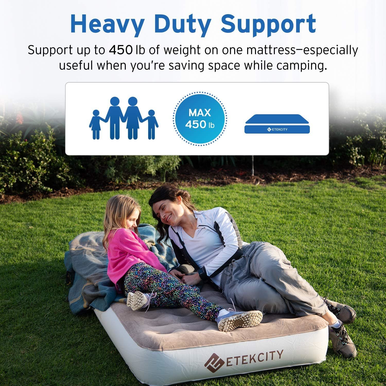 Etekcity large camping portable air mattress