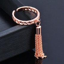 L tassels drop pendant rings women 2020 new jewelry silver color open rings accessories thumb200