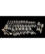 Oneida Community Lady Stuart 42 Pc Silverplate Flatware Set 1949 Wm A Ro... - €95,71 EUR