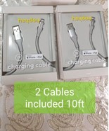 heyday Two Charging Cables 10ft For iPhone / iPad 8-Pin - Grey - £13.13 GBP