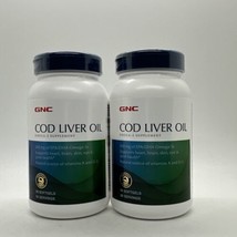 (2) GNC Cod Liver Oil Natural Source Of Omega-3 Exp. 01/25 - $28.49