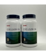 (2) GNC Cod Liver Oil Natural Source Of Omega-3 Exp. 01/25 - £22.51 GBP