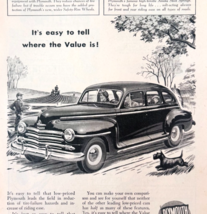 1949 Plymouth Special De Luxe Advertisement Automobilia Scottie Terrier ... - $34.28 CAD