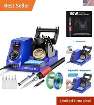 926LED V1 110W Soldering Iron Station Kit with Solder Wire, 5 Soldering ... - $85.37