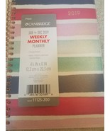 Mead Cambridge Jan to Dec 2019 Weekly Monthly Planner - £6.97 GBP