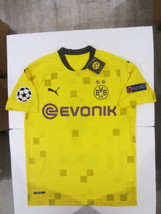 Erling Haaland Borussia Dortmund UCL Stadium Cup Home Soccer Jersey 2020-2021 - £67.40 GBP