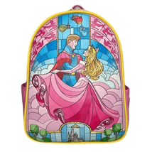 Loungefly Disney Sleeping Beauty Princess Aurora Stained Glass Mini Back... - $110.99