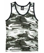 New Small CITY CAMO TANK TOP Tshirt Military Army Gray Tee Shirt Rothco ... - $16.71 CAD