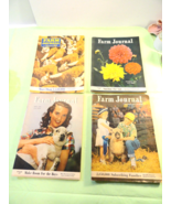 4 QTY FARM JOURNAL MAGAZINE 1941 1945,1946 &amp; 1950 RECIPES CAR ADS FARM LIFE - $45.45 CAD