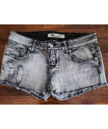 Wet Seal ~ Juniors&#39; Size 7 ~ Cotton Blend ~ Distressed Denim ~ Black Jea... - $42.10 CAD