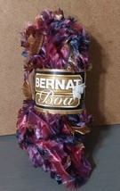 Bernat Boa Eyelash Yarn Regal Varigated Purple Blue 5 Bulky 71 Yrds 1 Skein - £7.67 GBP