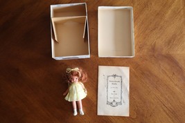Nancy Ann Storybook Doll #80 Margie Ann Orginal Box Paper Tag Yellow Dress - £79.24 GBP