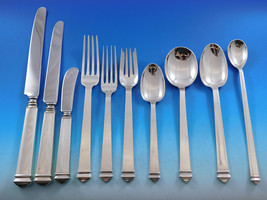 Hampton by Tiffany Sterling Silver Flatware Set for 12 Service 127 pcs Dinner - £15,375.90 GBP