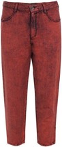 NWT! Theyskens&#39; Theory Red Winki Acid Wash Crop Jeans Pants $265, Sz 25 - £39.44 GBP