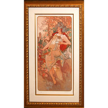 &quot;Autumn&quot; By Alphonse Mucha, Print Signed And Numbered - £2,976.09 GBP