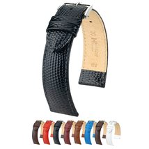 Hirsch Rainbow Leather Watch Strap - White - M - 18mm - Shiny Silver Buckle - Bo - £29.62 GBP+