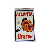 Atlanta Braves Best in the West Vintage Sticker Decal 2.5&quot; x 4.25&quot; - $126.61 MXN
