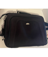 Samsonite Briefcase Black Soft Canvas Business Bag Computer Carrying Case - $24.17