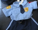 Build A Bear Workshop 3 Pc Policeman Uniform With Hanger - $14.84