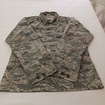 Defense Logistics Agency Men&#39;s Green Camo Coat Jacket Pockets Chest Size 45&quot; - $20.78