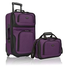 U.S. Traveler Rio Carry-on Lightweight Expandable Rolling Luggage Suitcase Set - £84.94 GBP+