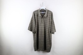 Vtg 90s Streetwear Mens XL Faded Striped Short Sleeve Collared Golf Polo Shirt - $39.55