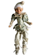 Santa&#39;s Christmas Poseable Elf Shelf Sitter Seashells Nautical Coastal - $43.98