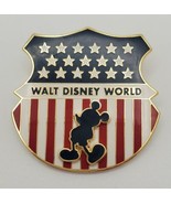 Disney Mickey Mouse American Flag Crest Pin 2002 Trading Pin - £19.15 GBP