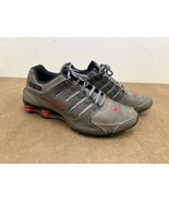 NIKE SHOX NZ PREMIUM SHOES Mens 11 gray red running trainer 2012 536184-006 - £31.45 GBP