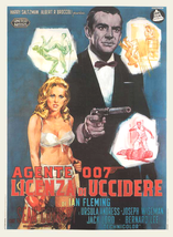 Dr. No Movie Poster 27x40 Italian James Bond Honey Ryder 007 Spy RARE OOP - £27.90 GBP