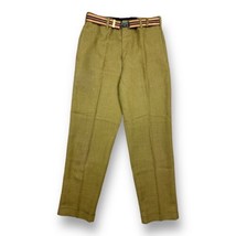 Vintage 50s Mustangs By Hagger Casual Woven Horse Belted Pants Men&#39;s 28x27.5 - £59.34 GBP